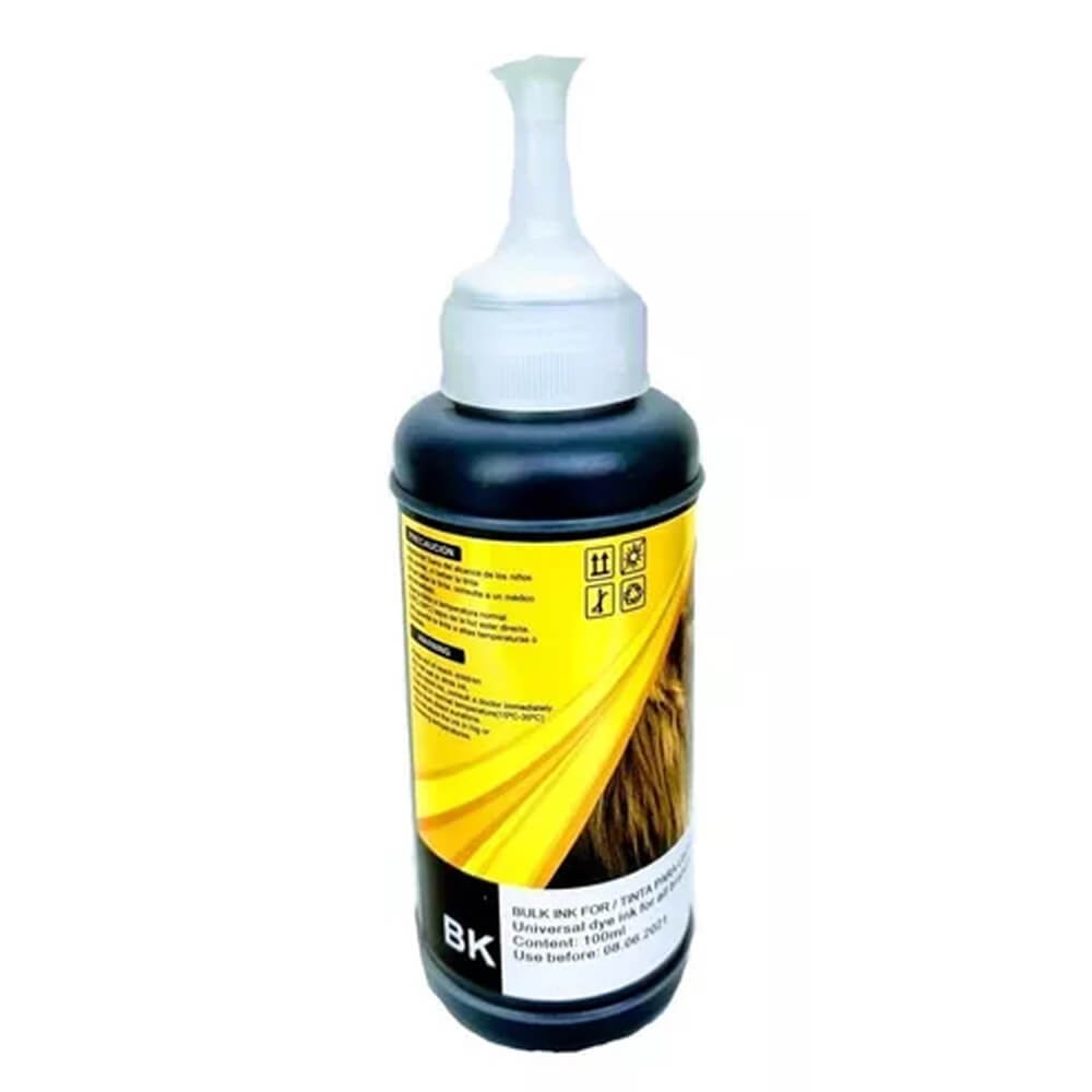 Botella de Tinta Universal Negro calidad Premium